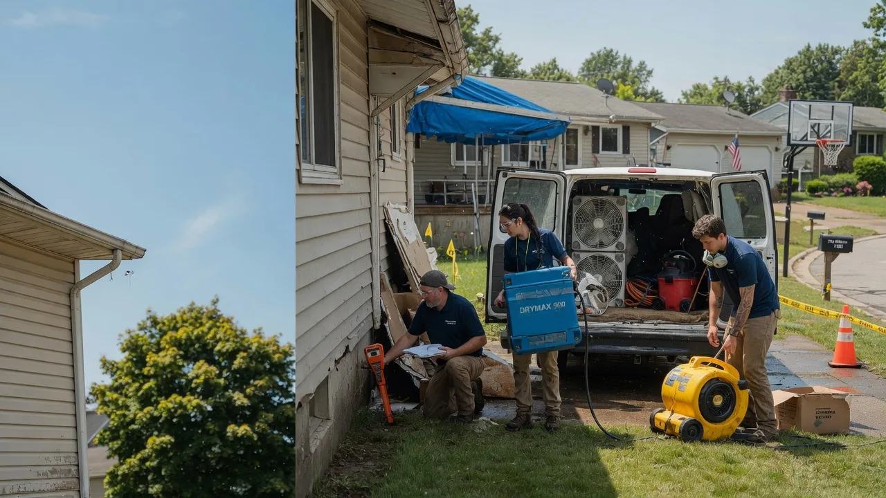 Ceiling Leak Cleanup in Columbia City, IN near me
