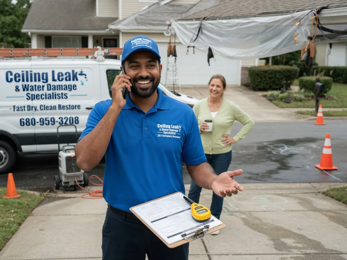 Ceiling Leak Cleanup Columbia City, IN FAQs